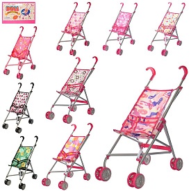 Візок 9302 W для ляльки, мет., подвійні колеса, оберт., 5 видів, 55-49-26 см. - 1 - smarttoys.com.ua