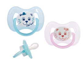 Пустушка силіконова класична, 1шт. 0+, арт 3007 - 1 - smarttoys.com.ua