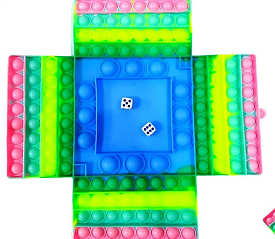 Сенсорна Іграшка Антистрес для Ігри з Кубиками 28 * 28CM (Pop it) - 1 - smarttoys.com.ua