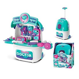 Набір лікаря 008-985 мед.інструменти, 9 предметів, чемодан на колесах, кор., 37-29-18 см. - 1 - smarttoys.com.ua