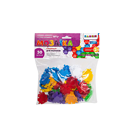 Набір дитячий «Мозаїка-складалка мала №7» арт. 069/7 (50  деталей) діам мозаїкi 35 мм Бамсик - 1 - smarttoys.com.ua