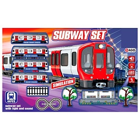 Залізниця JHX5913 локомотив,3 вагони,дерево,дорожні знаки,вокзал,44 дет.,муз.,світло,бат.,кор.,69-42 - 1 - smarttoys.com.ua