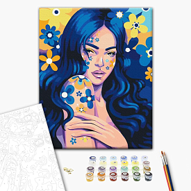 Картина за номерами: Дівчина індиго © Поліна Скурихіна 40х50 - 1 - smarttoys.com.ua