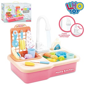 Кухня WD-R24 мийка (ллється вода), посуд, продукти, бат., кор., 40-27-11,5 см. - 1 - smarttoys.com.ua