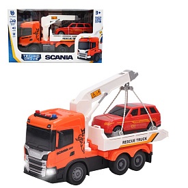 Ігровий набір серії "Big Truck" – ЕВАКУАТОР SCANIA З МАШИНОЮ (світло, звук) - 1 - smarttoys.com.ua