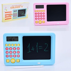 Гра TD202374 LCD планшет,навчальна,математика,електронне табло,муз.(англ),USB,2 кольори,кор.,30,5-12 - 1 - smarttoys.com.ua