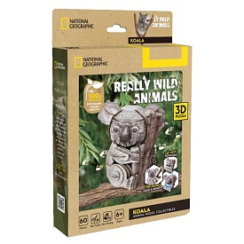 Cubic Fun Тривимірна головоломка-конструктор серії Дикі тварини "Коала", арт. DS1176h - 1 - smarttoys.com.ua