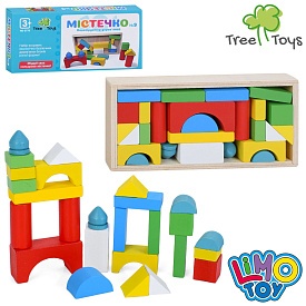Дерев'яна іграшка Будівельні блоки MD 0770 Містечко, фігури,конструктор дерев'яний,в кор.,18-9-2,5см - 1 - smarttoys.com.ua