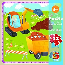 LT07 Пазли ТМ "G-Toys" із серії "Транспорт", 12 ел. - 1 - smarttoys.com.ua