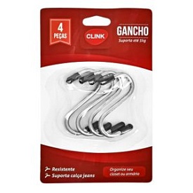 Гачок для рейлінгу 4шт/уп.,7*3.5 см., R89652 - 1 - smarttoys.com.ua