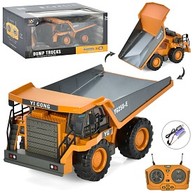 Самоскид BC1041 радіокер., 2.4G, акум, USB, мет., рухомі деталі, муз., світло, кор., 35-16,5-15 см. - 1 - smarttoys.com.ua