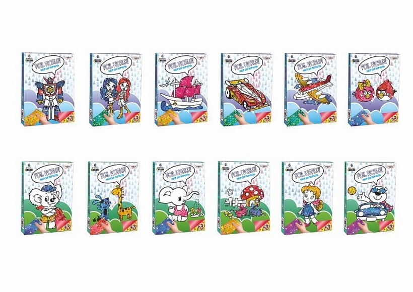 Картинка з фольги Foil World 700 МІКС , в кор-ці 30см-22см-1см - 3 - smarttoys.com.ua