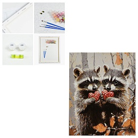 Набір для розпису по номерах Strateg Єнотики розміром 30х40 см (SS1219) - 1 - smarttoys.com.ua