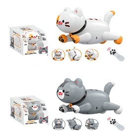 Тварина K48 дист.кер.(ІЧ),кіт,акум.,сенсорний,танцює,команди,USB,2кольори,муз.,світло,кор.,20-28-20с - 1 - smarttoys.com.ua