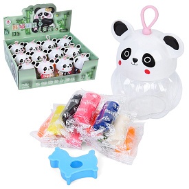 Тісто для ліплення MK 5786 10кольорів, у стіках, аромат, формочка, колба(панда) 9-7-7см,12шт в дисп. - 1 - smarttoys.com.ua