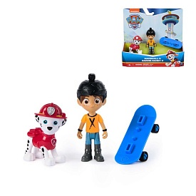 Цуценячий патруль: колекційна фігурка цуценяти-рятівника Маршала та Сміливого Денні на скейті - 1 - smarttoys.com.ua