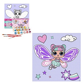 Картина за номерами для дітей "L.O.L. Surprise! O.M.G. Fairies Sweetiefly" 40х40 см - 1 - smarttoys.com.ua