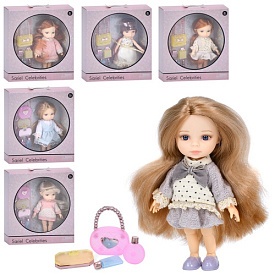 Лялька 91019-C-D-E шарнірна, аксесуари, 6 видів, кор., 18-20-6 см. - 1 - smarttoys.com.ua