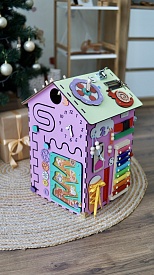 Бізібудинок  55х30х30 см рожевий - 5 - smarttoys.com.ua