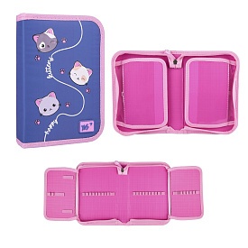 Пенал твердий YES одинарний з двома клапанми HP-04 Meow-Meow - 1 - smarttoys.com.ua