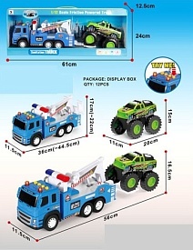 Евакуатор 1188-35 з джипом інерц.муз.світ.кор.61*12,5*24 /12/ - 1 - smarttoys.com.ua