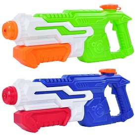 Водяний бластер MR 0505 помпа, розмір великий, 2 кольори, кул., 45-18-5 см. - 1 - smarttoys.com.ua