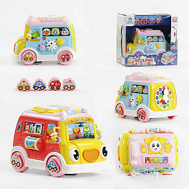 Музичний автобус 10891 (24) "TK Group", УКРАЇНСЬКЕ ОЗВУЧУВАННЯ, казки, пісні, вірші, шестерні, сортер, в коробці - 1 - smarttoys.com.ua