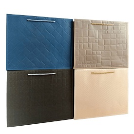 Пакет 23*18*8см "Однокольоровий з тисненням", 12 шт в пак - 1 - smarttoys.com.ua