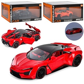 Машина AP-1786 АвтоСвіт, мет., інерц., гум.колеса, 3 кольори, муз., світло,бат.-таб.,кор.,28-13-17см - 1 - smarttoys.com.ua