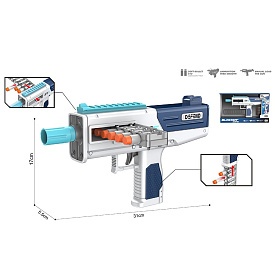 Автомат WY2106B м'які кулі 10 шт. (5 шт. присоски), кор., 37,5-22,5-6,5 см. - 1 - smarttoys.com.ua