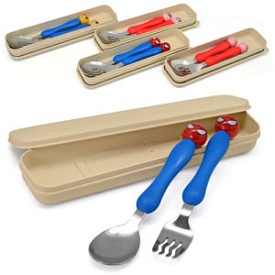 Дитяче фраже у футлярі (виделка, ложка) 2пр/наб 20*5*2.5см TD01271 - 1 - smarttoys.com.ua