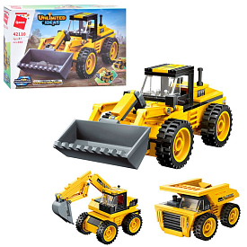 Конструктор Qman 42110 будтехніка, 3в1, 203 дет., кор., 31,5-19-5 см. - 1 - smarttoys.com.ua