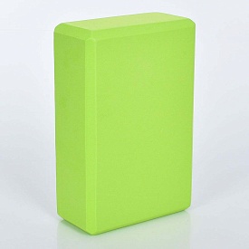 Блок для йоги MS 0858-11-LGR EVA, 120г., салатовий, кул., 23-15-7,5 см. - 1 - smarttoys.com.ua