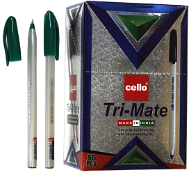 Ручка масляна, зелена, 1,0мм,  Арт.CL-1779/Tri Mate  Імп. - 1 - smarttoys.com.ua