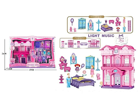 Ляльковий будиночок 6607 (16/2) фігурки героїв, меблі, звук, підсвічування, в коробці - 1 - smarttoys.com.ua