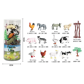 Набір тварин A 967-1 (72/2) 17 елементів, в тубі - 1 - smarttoys.com.ua