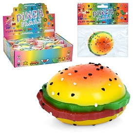 Іграшка MS 4576 антистрес, бургер, TPR, кул., 16 шт. в диспл., 28-21-8 см. - 1 - smarttoys.com.ua