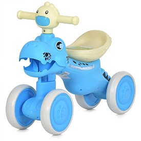Каталка-толокар M 6025E-4 EVA, муз., світло, блакитний. - 1 - smarttoys.com.ua