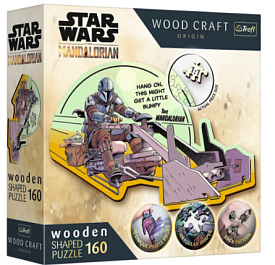 01871 Trefl Пазли "160 Wooden" Star Wars Мандалорець - возз'єднайтеся - 1 - smarttoys.com.ua