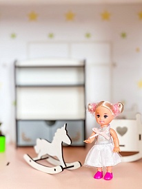 Ляльковий дім 75х60х60 см біло-бірюзовий - 11 - smarttoys.com.ua