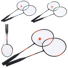 Бадмінтон MS 4934 ракетки 2шт (60см, метал), дерев'яна ручка,1волан7см,3 кольори, сітка - 1 - smarttoys.com.ua