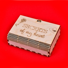 Фігура з фанери 0.3 "Коробочка маленька", 7*3*3 см - 1 - smarttoys.com.ua