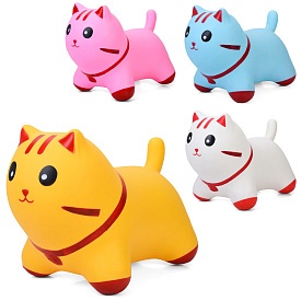 Стрибуни-тварини MS 4855  кіт, ПВХ, 1200-1250г, 4 кольори, кул., 30-23-7см - 1 - smarttoys.com.ua