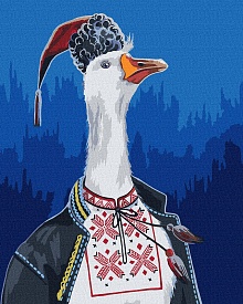 Набір для розпису по номерах. "Гусак у вишиванці" 40х50см - 1 - smarttoys.com.ua