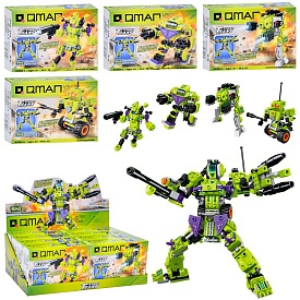 Конструктор Qman 42203 робот, від 72дет., 4 види, кор., 4в1 (робот), 8 шт.в диспл., 38-14-19 см. - 1 - smarttoys.com.ua