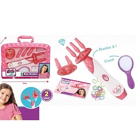 Набір для творчості MBK-512 резинки для волосся,пристрій для плетіння-обертається/2 режими,гребінець - 1 - smarttoys.com.ua