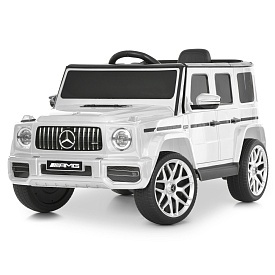 Джип M 6236EBLR-1радіо/к2,4G,2мот30W,1акум.12V7AH,MP3,TF,BLUETOOTH,колEVA,шкір.сид.муз.світ.чох.біл - 1 - smarttoys.com.ua