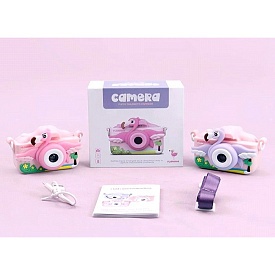 Фотоапарат XL-820 фото/відео, 2 камери,силіконовий чохол,фламінго,акум.,USB,2кольори,кор.,13-12-6см. - 1 - smarttoys.com.ua