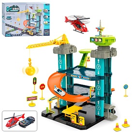 Гараж P3088 54 дет., у зборі (50-41-35 см.), муз., світло, бат. (табл.), кор., 45-31-6,5 см. - 1 - smarttoys.com.ua