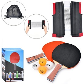 Ракетка MS 4175 наб.для настіл.тенісу,2ракетки,сітка з фіксатором для столу,4 ABS м'ячі,кор.,16-26-9 - 1 - smarttoys.com.ua